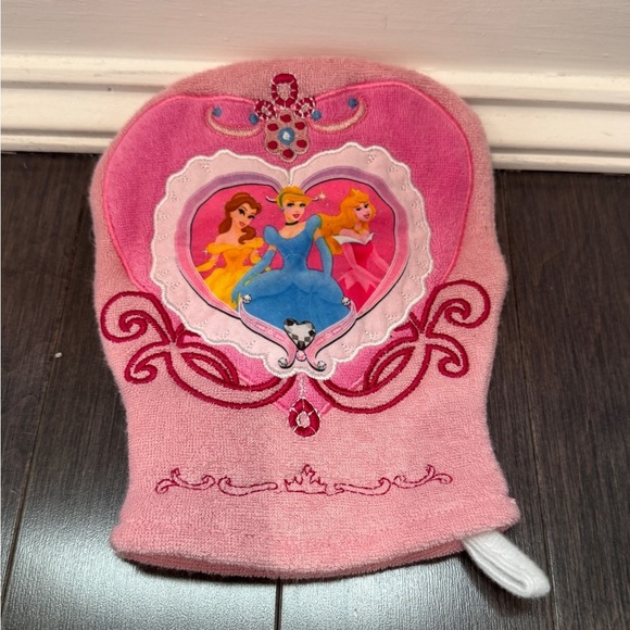 Disney Other - NWOT Disney Pink Princess Bath Mitt for Toddler Baby Girl Belle Cinderella Sleep
